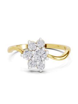 Sparkles - Lab Grown Diamond 0.49CT Flora Ring 14K Yellow Gold