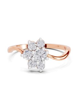 Sparkles - Lab Grown Diamond 0.49CT Flora Ring 14K Rose Gold