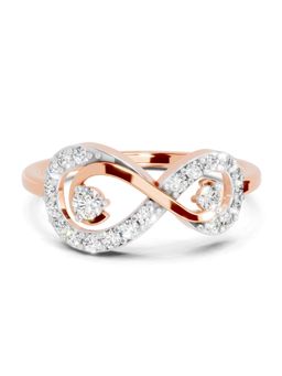 Sparkles - Lab Grown Diamond 0.3CT Timeless Lnfinity Rings 14K Rose Gold