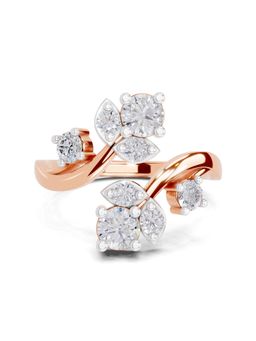 Sparkles - Lab Grown Diamond 0.98CT Floral Vine Lab Grown Ring 14K Rose Gold
