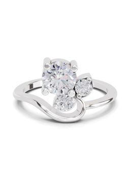 Sparkles - Lab Grown Diamond 1.01CT Stellar Trio Ring 14K White Gold