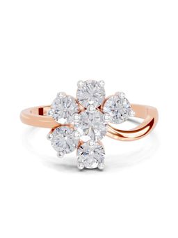 Sparkles - Lab Grown Diamond 1.06CT Flora Ring 14K Rose Gold
