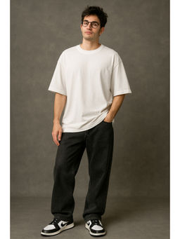 HAZUKU - Men White Men Oversized T-Shirt