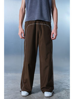 Bonkers Corner - Men Brown Deconstructed Trackpant