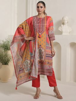 Indo Era - Straight Kurta With Pant & Dupatta