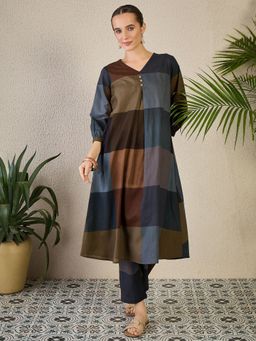 Indo Era - Multi Printed A-Line Co-Ord Set