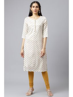 W - White Stripes Kurta
