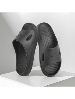 Red Tape - Men Eva Comfort Sliders-Black