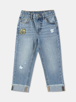 R&B - Boys Distressed Regular Fit Jeans