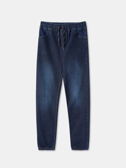 R&B - Boys Faded Relaxed Fit Navy Jeans