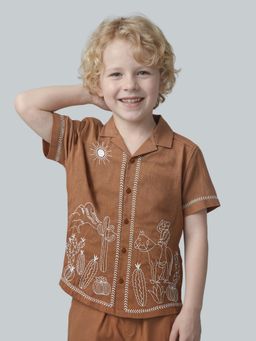 Jack & Jones Junior - Boys Embroidered Collar Shirt