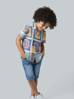 Jack & Jones Junior - Boys Graphic Print Cotton Shirt