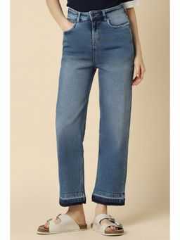 Allen Solly - Women Blue Regular Fit Mid Wash Jeans