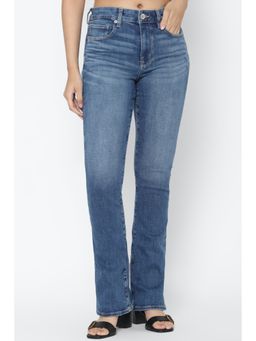 American Eagle - Women Blue Ne(X)T Level High-Waisted Straight Kick Jeans