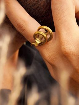 SOUL WORKS - Gold Brass Statement Ring