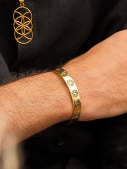 SOUL WORKS - Gold Brass Statement Kada