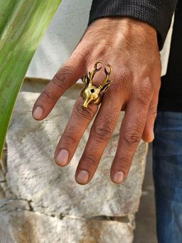SOUL WORKS - Gold Brass Statement Ring