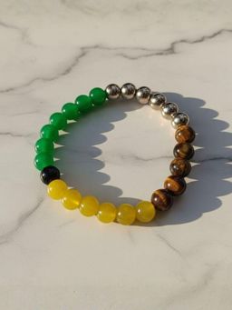 I Jewels - Multi-Color Alloy Stones Bracelet
