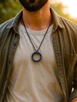 I Jewels - Black Alloy Statement Necklace