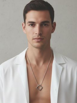 I Jewels - Silver Alloy Statement Necklace