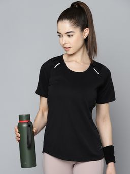 Alcis - Women Solid Anti Static Slim Fit Sports T-Shirt