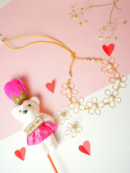 VIRAASI - Valentine Jewellery and Teddy Gift Set