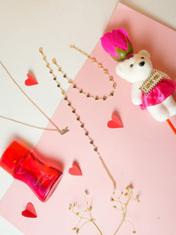 VIRAASI - Valentine Love Jewellery- Teddy and Perfume Gift Set