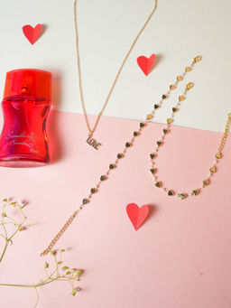 VIRAASI - Valentine Love Jewellery- Perfume Gift Set