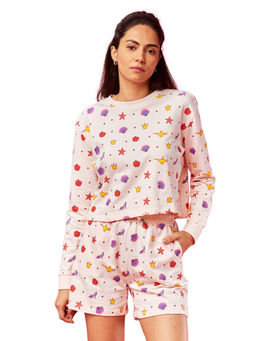 The Souled Store - Official Disney Princess Pattern Co-Ord for Women (Set of 2)