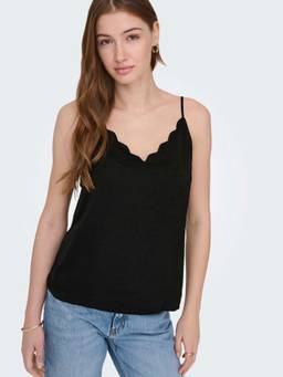 ONLY - Women Black Textured Camisole Top