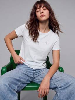 ONLY - Women Light Blue Printed T-shirt