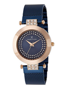 Daniel Klein - Navy Blue Premium Round Dial Analog Watch For Women - DK11145 - 5