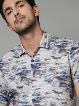 Rare Rabbit - Story White Casual Shirt