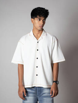 HOP HEAD - White Polyester Shirt