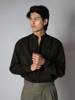 HOP HEAD - Olive Blended Fabric Shirt