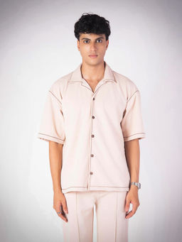 HOP HEAD - Ivory Cotton Blend Shirt