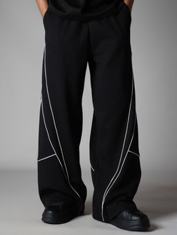 HOP HEAD - Black Vertex Fleece Baggy Sweatpant