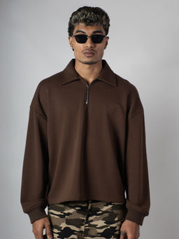 HOP HEAD - Hophead Men Brown Solid Sweater