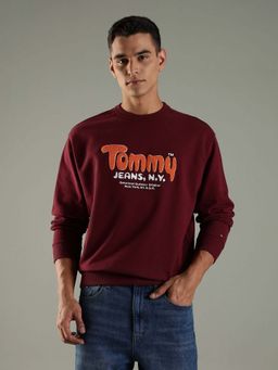 Tommy Hilfiger - Embroidered Logo Relaxed Fit Cotton Sweatshirt