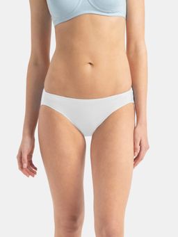 Jockey - 1803 Women Medium Coverage Micro Modal Elastane Stretch Bikini - White