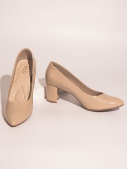 Inc.5 - Solid Beige Block Pumps