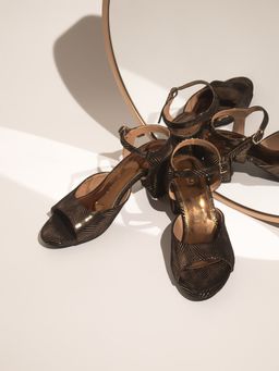 Inc.5 - Golden Embellished Heels