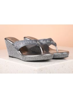 Inc.5 - Embellished Metallic Wedges
