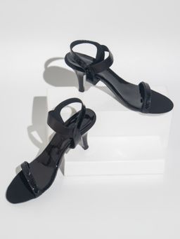Inc.5 - Embellished Sequined Black High Heels