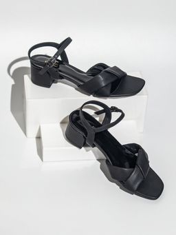 Inc.5 - Solid Black Block Heels