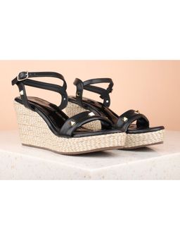 Inc.5 - Embellished Black Wedges