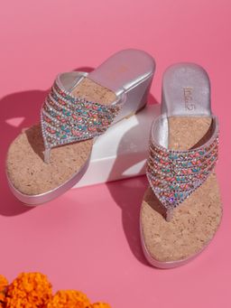 Inc.5 - Embellished Silver Wedges