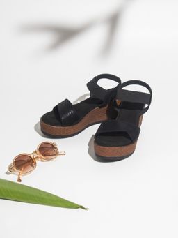 Inc.5 - Women Black Casual Wedges