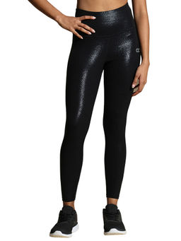 Silvertraq - Black Ath Track Gloss Leggings Shiny