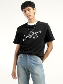 Levi's - Mens Typographic Print Crew Neck T-Shirt